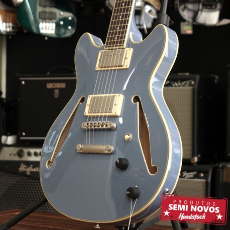 D'Angelico Excel Mini DC Tour Slate Blue